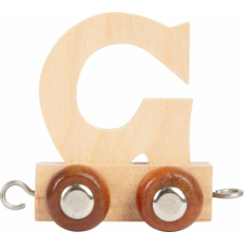  Ábécé betűvonat - G betű - natúr színű- oktatójáték - Legler kisvasút