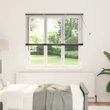  Ablak Roló függönyökkel Egyéb Fekete 80 x 130 cm Alumínium lakástextília