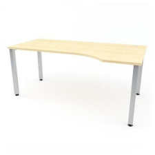  Abonent ergo irodai asztal, 180 x 100 x 75 cm, jobbos kivitel, juhar mintázat íróasztal
