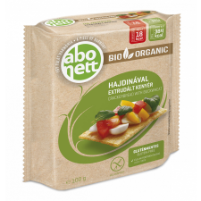 Abonett Abonett extrudált bio kenyér hajdinával gluténmentes 100 g reform élelmiszer