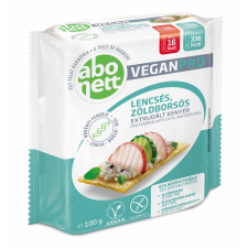 Abonett extrudált kenyér veganpro lencsés-zöldborsós gluténmentes 100 g reform élelmiszer