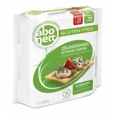 Abonett extrudált kenyér zöldségekkel gluténmentes 100 g reform élelmiszer