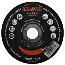 Abraboro Chili inox Premium fémvágókorong 115x1,0x22,23 mm (25db/csomag) csiszolókorong és vágókorong