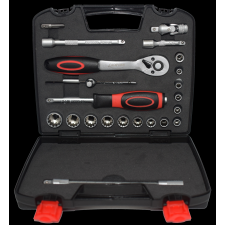  Abraboro dugókulcs készlet 1/4″ SPLINE, 22 részes dugókulcs