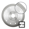 Abraboro gyémánttárcsa csempevágó 115x1,3x22,23 mm (No.15) (1db/csomag)