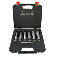 Abraboro HSS-G maglyukfúró készlet 12/14/16/18/20/22mm / PIN (7db/készlet) fúrószár