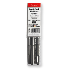 Abraboro SDS plus Forty betonfúró PP 8x210/150 mm (10db/csomag) fúrószár