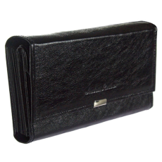 Absolut Leather Pincér tárca fekete, 19 cm, brifkó Absolut Leather