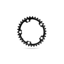 Absolute Black ROAD OVAL első lánckerék 36T, 5x110 mm, 2x10-11s, alumínium, fekete kerékpár hajtómű