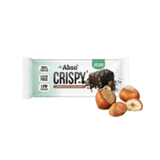 AbsoRice Abso Crispy Bar 50 g - Csokoládés-mogyorókrémes ízű vegán fehérjeszelet reform élelmiszer