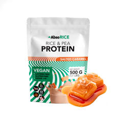 AbsoRice AbsoRICE protein - vegán fehérjepor (500 g, Sós Karamella) vitamin és táplálékkiegészítő