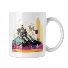  Absztrakt Űrhajós - Fehér Bögre bögrék, csészék