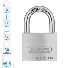 Abus 64TI/30 KA6313 egységkulcsos lakat lakat