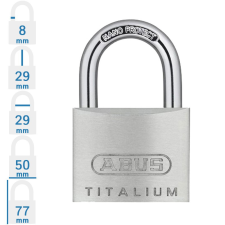 Abus 64TI/50 KA6512 egységkulcsos lakat lakat