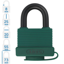 Abus 717AL/45 KA6401 egységkulcsos lakat - Zöld lakat