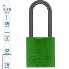 Abus 72AS/30HB38 LOTO munkavédelmi kizáró lakat - Zöld - 874482 lakat