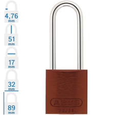 Abus 72IB/30HB50 LOTO munkavédelmi kizáró lakat - Barna - 874765 lakat