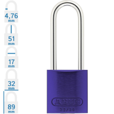 Abus 72IB/30HB50 LOTO munkavédelmi kizáró lakat - Lila - 874741 lakat