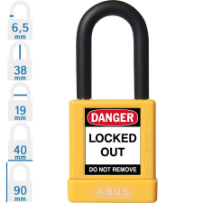 Abus 74/40 LOTO munkavédelmi kizáró lakat - Sárga - 591105 lakat