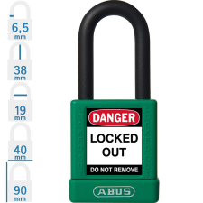 Abus 74/40 LOTO munkavédelmi kizáró lakat - Zöld - 591129 lakat