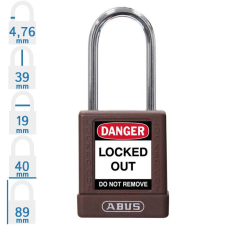 Abus 74BS/40 KA - Egységkulcsos lakat (Több lakat azonos kulccsal) - Barna - 857379 lakat