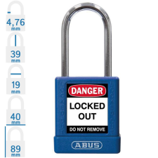 Abus 74BS/40 KA - Egységkulcsos lakat (Több lakat azonos kulccsal) - Kék - 803314 lakat