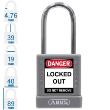 Abus 74BS/40 LOTO munkavédelmi kizáró lakat - Szürke - 775765 lakat