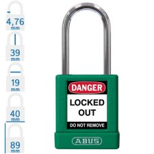 Abus 74BS/40 LOTO munkavédelmi kizáró lakat - Zöld - 775703 lakat