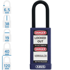 Abus 74LB/40 KA - Egységkulcsos lakat (Több lakat azonos kulccsal) - Lila lakat