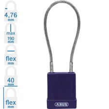 Abus 76/40CAB40 KA - Egységkulcsos lakat (Több lakat azonos kulccsal) - Lila lakat
