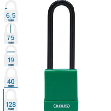 Abus 76/40HB75 KA - Egységkulcsos lakat (Több lakat azonos kulccsal) - Zöld lakat