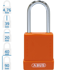 Abus 76BS/40 LOTO munkavédelmi kizáró lakat - Narancssárga - 847851 lakat