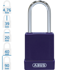 Abus 76IB/40 KA - Egységkulcsos lakat (Több lakat azonos kulccsal) - Lila lakat