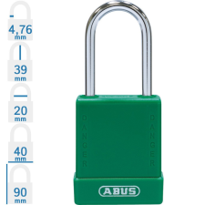 Abus 76IB/40 LOTO munkavédelmi kizáró lakat - Zöld - 847967 lakat
