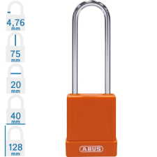 Abus 76IB/40HB75 LOTO munkavédelmi kizáró lakat - Narancssárga - 848551 lakat