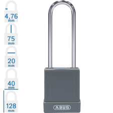 Abus 76IB/40HB75 LOTO munkavédelmi kizáró lakat - Szürke - 848599 lakat