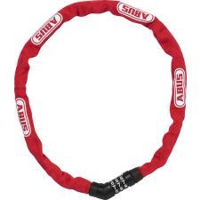 Abus láncos lakat számzárral Steel-O-Chain 4804C/75, piros kerékpáros kerékpár és kerékpáros felszerelés