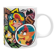 Abysse Corp. Crash Bandicoot "Sticker Crash" 320ml bögre (ABYMUG858) bögrék, csészék