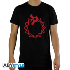 Abysse Corp. The Seven Deadly Sins "Emblems" fekete férfi póló, XL méret