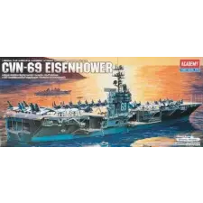  Academy CVN-69 USS Eisenhower Aircraft Carrier 1:800 (14212) makett