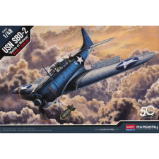 ACADEMY HOBBY MODELL KITS 1/48 USN SBD-2 bombázó modell makett