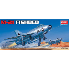 Academy Mig-21 Fishbed vadászrepülőgép műanyag modell (1:72) (MA-12442) helikopter és repülő