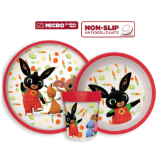 Acamar Films Bing nyuszi csúszásmentes étkészlet, micro műanyag szett babaétkészlet