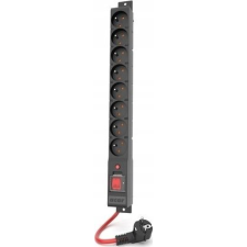 ACAR R8 230V Túlfeszültség védő elosztó - 8 aljzatos 5m - Fekete ( ) hosszabbító, elosztó