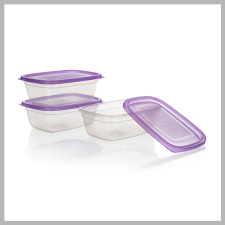  ACCASA Műanyag edénykészlet 1,25 l, 3 db, lila 55075049 edény
