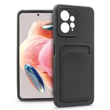 ACCMOBILE Xiaomi Redmi Note 12 4G, Card Case Telefontok, Szilikon, Bankkártyatartó zseb, Fekete tok és táska