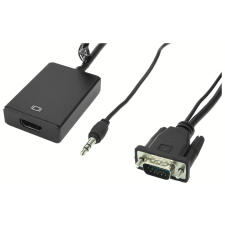 Accura ACC2214 HDMI anya -3.5mm Jack/VGA apa Adapter kábel és adapter