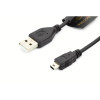 Accura ACC2264 USB-A apa - miniUSB-B apa 2.0 Adat Kábel - Fekete (1,8m) (ACC2264)