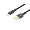 Accura ACC2290 USB-A apa - USB-C apa 2.0 Adat és töltőkábel - Fekete (1m) (ACC2290)