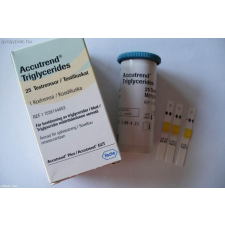 Accutrend Triglycerid tesztcsík 25 db gyógyhatású készítmény